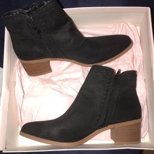 Black ankle boots